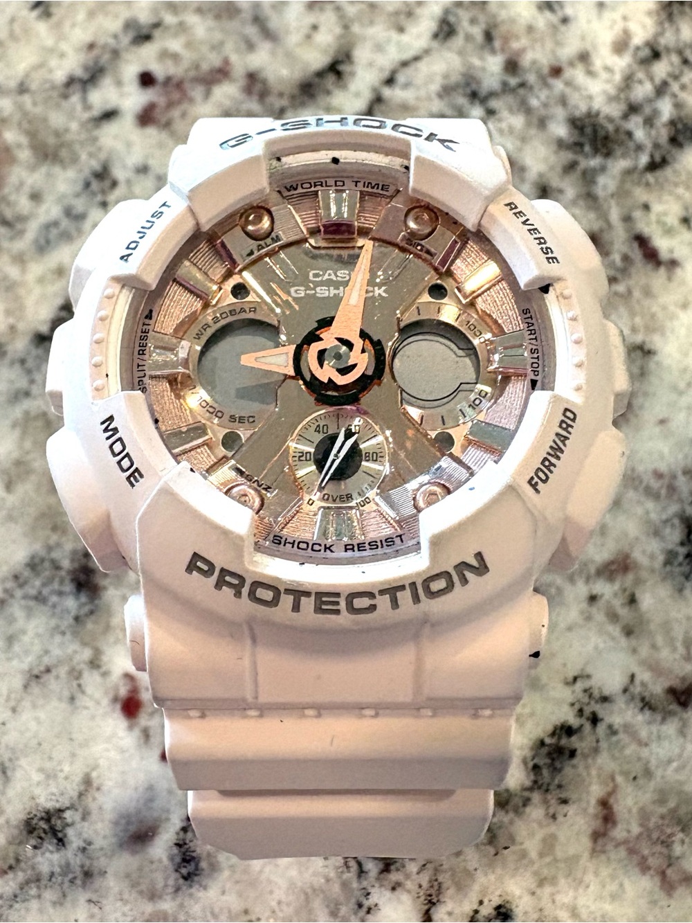 Casio G-Shock Blush and Rose Gold Accent Watch